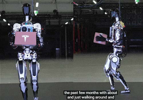
     Le robot intelligent humanoïde de Tesla est sorti, le robot T800 arriverait bientôt non ?
    